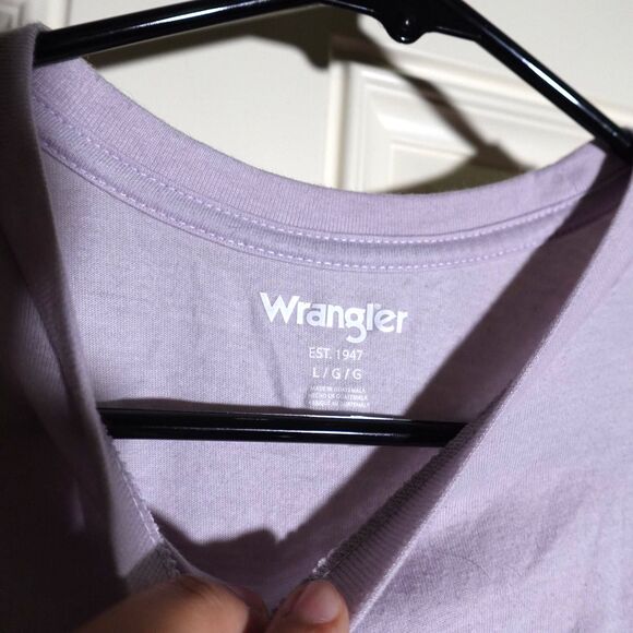 Wrangler Purple Aztec Graphic Tee | Size Large - Picture 2 of 4